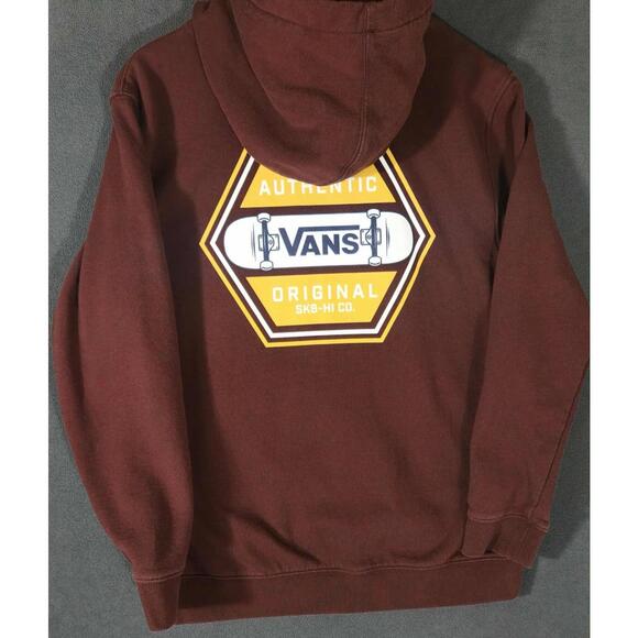 Vans Authentic SK8-Hi Co. Brown Hoodie XL #4 - Picture 1 of 5